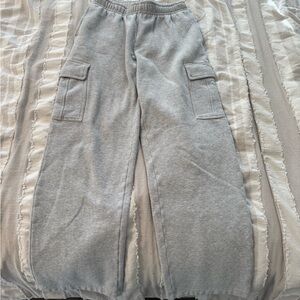 TNA Light Gray Cargo Joggers